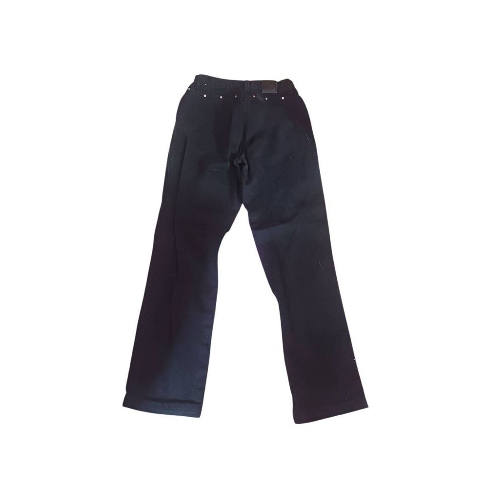 Rockies women's black relaxed fit work pant heavy denim 28 x 33 riveted